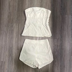 Adorable Free People Strapless Top/Short Set, size XS
